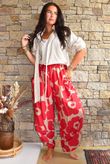 Carnaby Shelby Barrel Pant Ruby & Tan